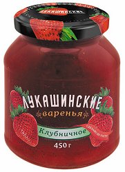 Варенье Лукашинские клубничное 0,450 (х6) NEW