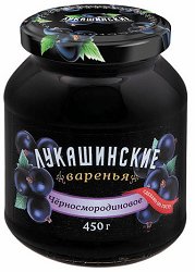 Варенье Лукашинские черносмородиновое 0,450 (х6) NEW