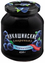 Варенье Лукашинские черничное 0,450 (х6) NEW