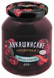 Варенье Лукашинские вишневое без косточки 0,450 (х6) NEW