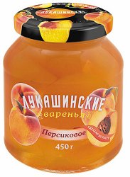 Варенье Лукашинские персиковое 0,450 (х6) NEW