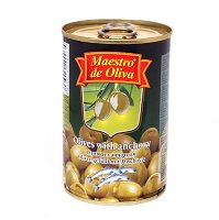 Оливки MdeO зел. с анчоусом 0.300 ж/б